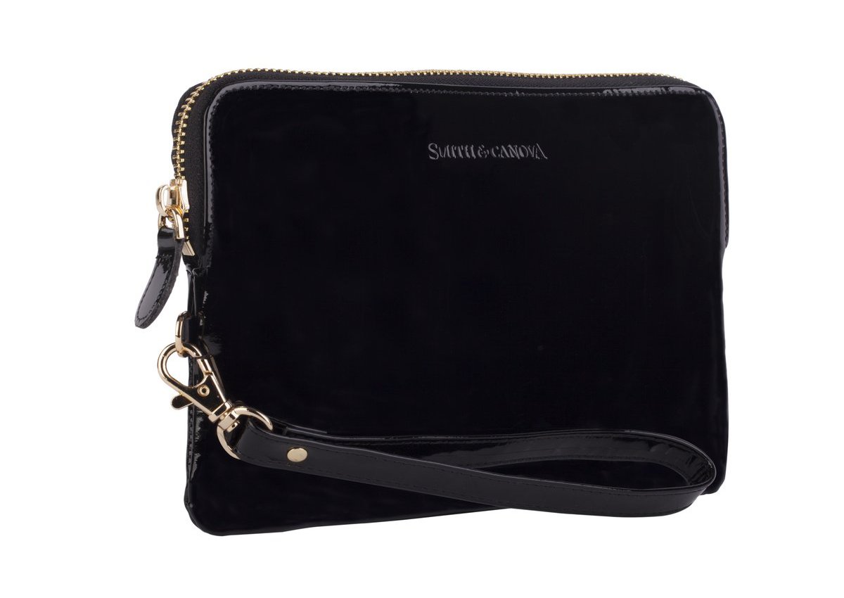 The Power Purse is aviliable in the colour Black Patent